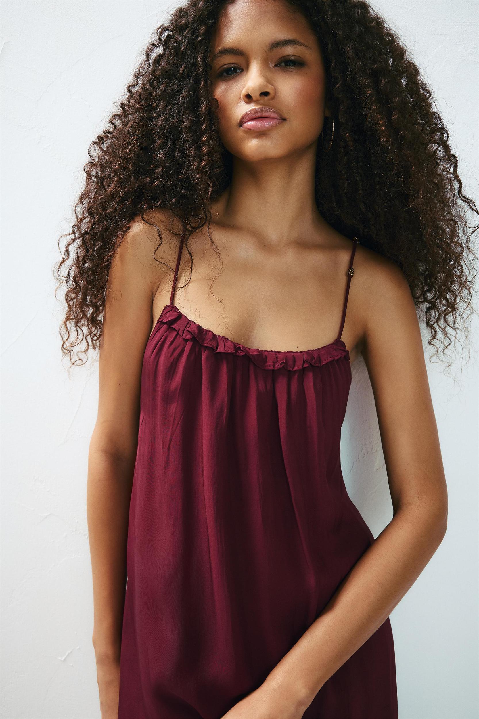 Strappy beaded midi dress Product Image