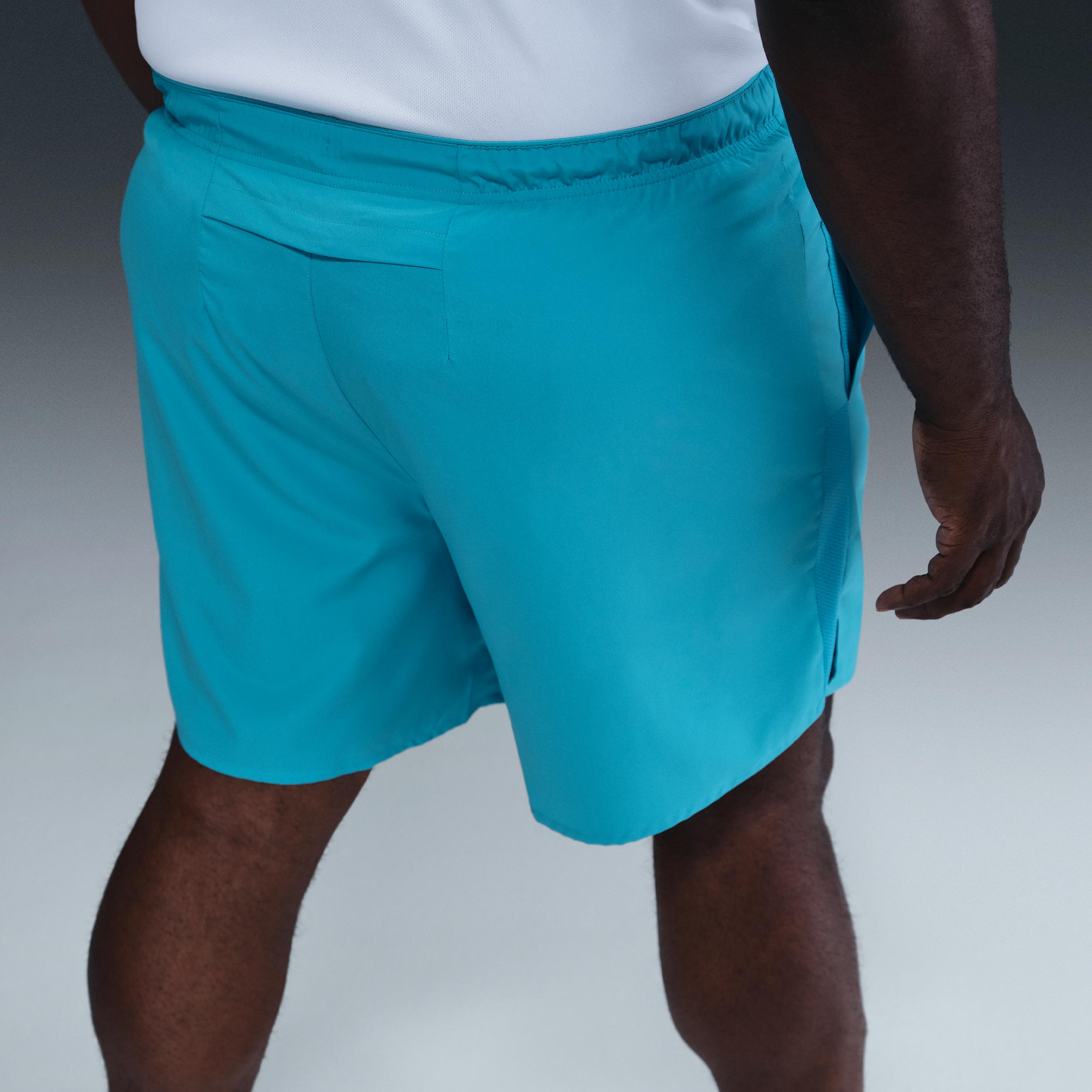 Nike Mens Challenger Dri-FIT 7 Brief-Lined Running Shorts | DV9359-345 Product Image