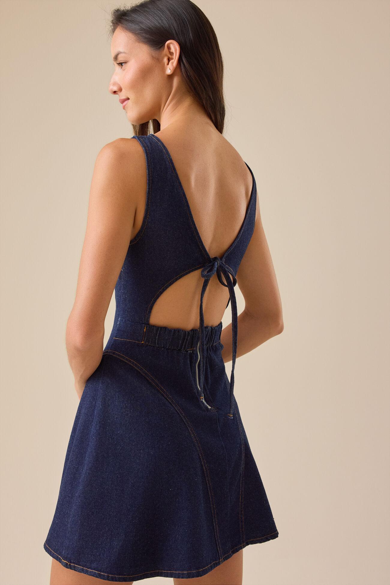Winona Denim Mini Dress Product Image