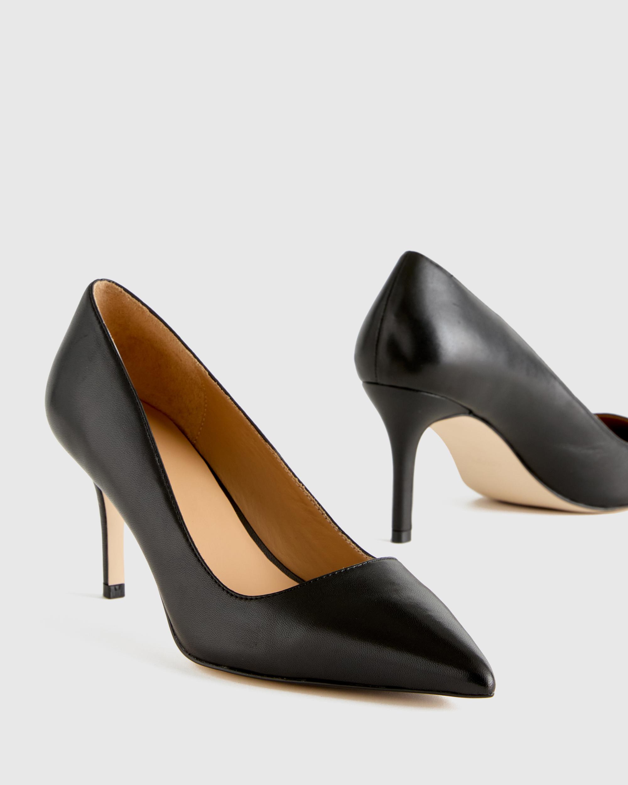 Quince | Women's Italian Leather 75mm Pointy Toe Pump Product Image