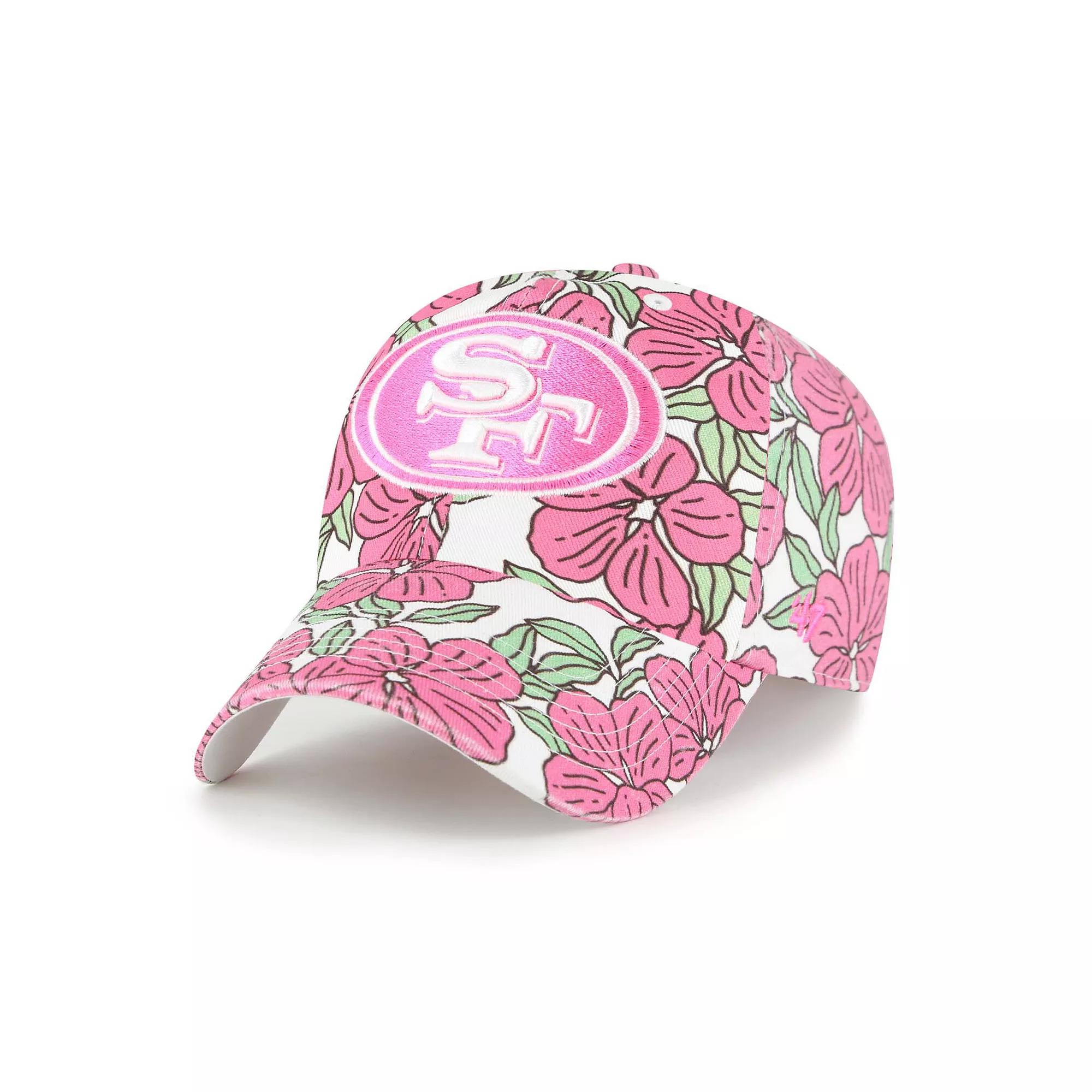 Women's '47 White San Francisco 49ers Florentina Clean Up Adjustable Hat Product Image