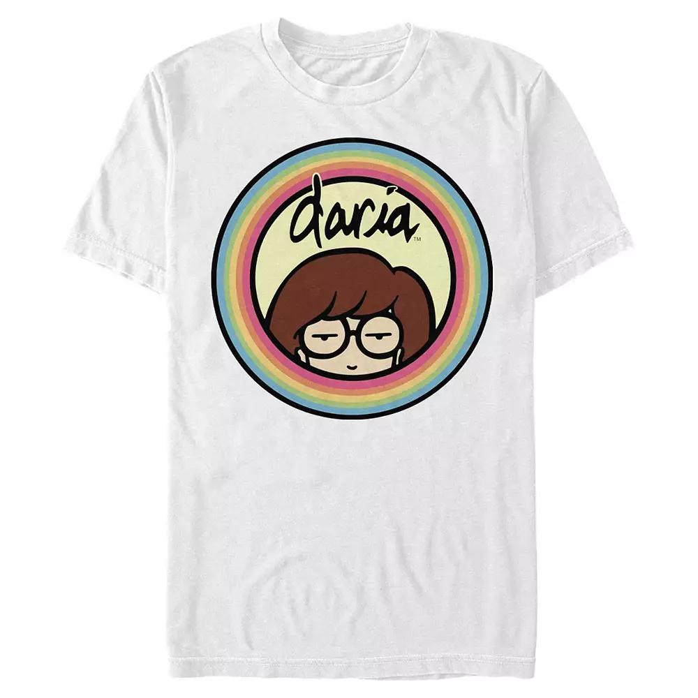 Men's Daria Logo Stamp Graphic Tee, Size: Large, White Product Image