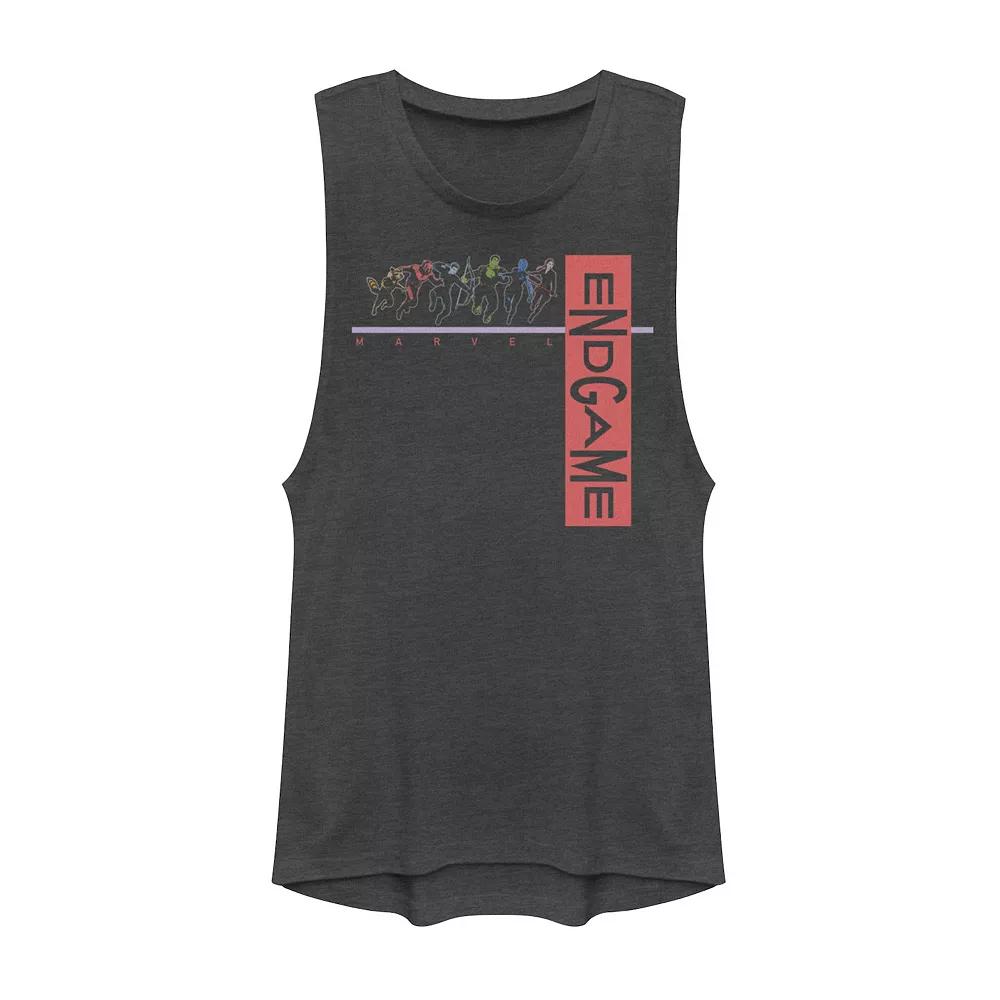Juniors' Marvel Endgame Squad Muscle Tank Top, Girl's, Size: XS, Grey Product Image