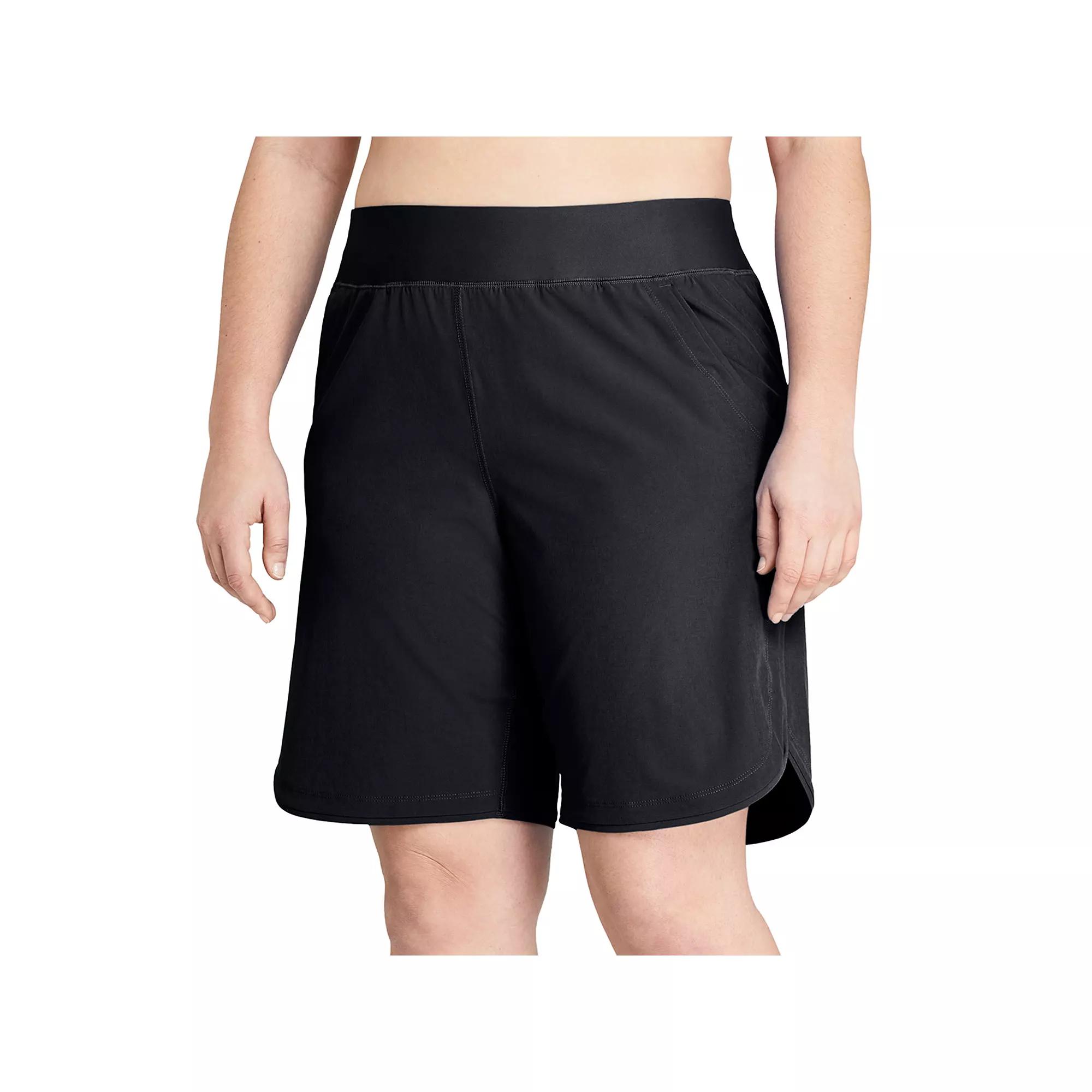Women's Lands' End 9" Quick Dry Board Shorts Swim Cover-up,  Product Image