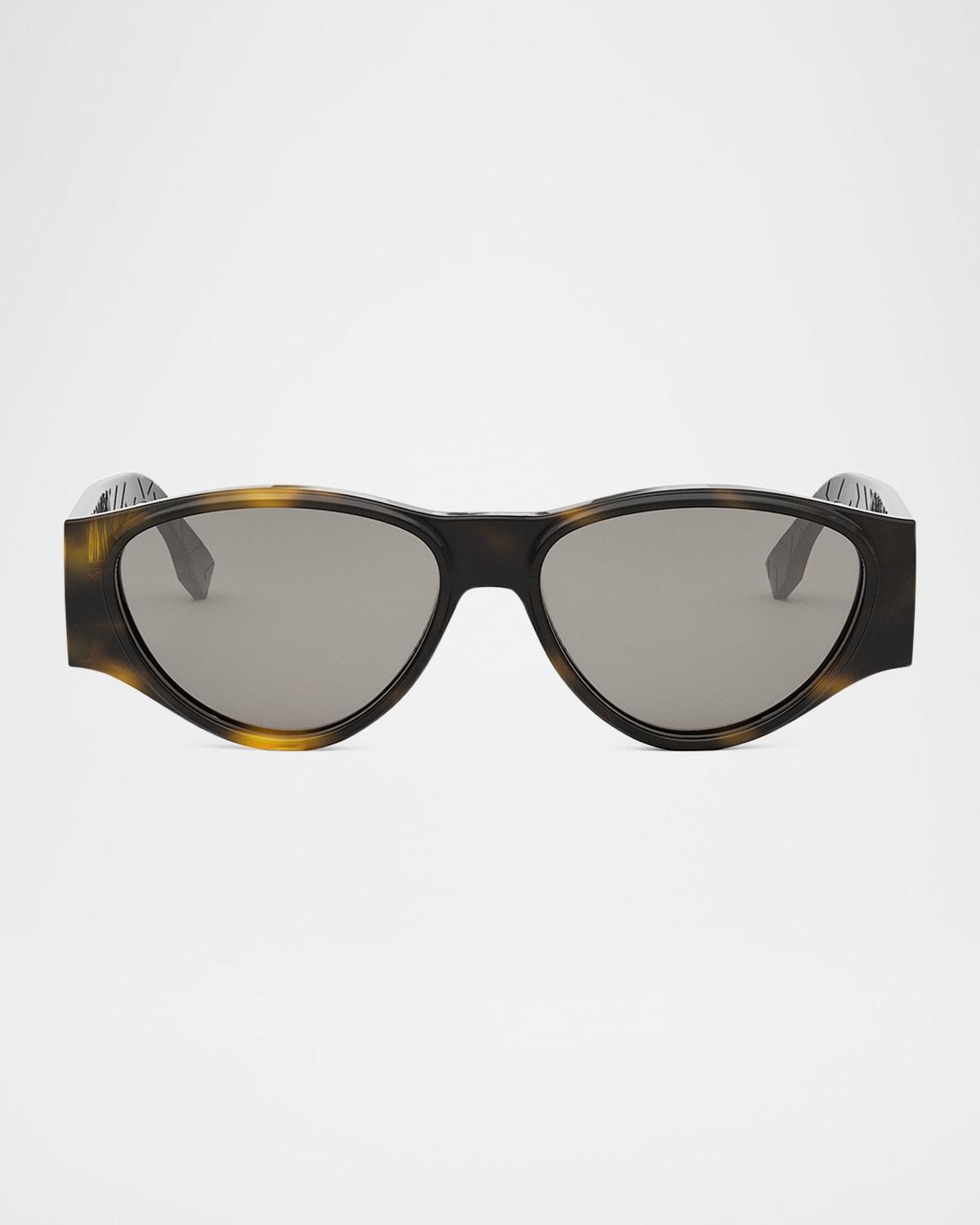 Mens FF Squared Acetate Oval Sunglasses Product Image