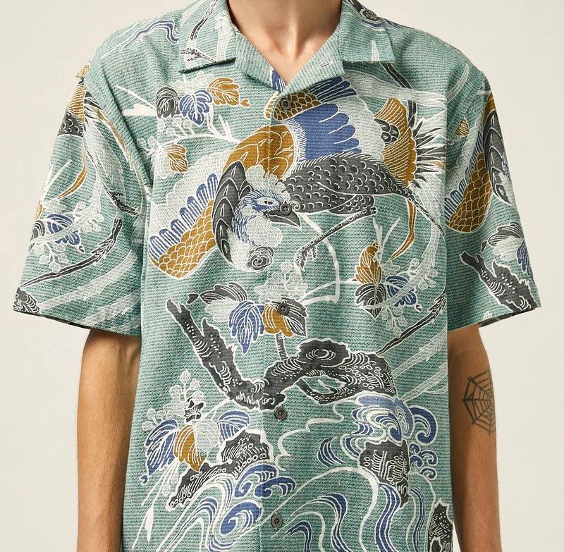 Kenji Camp Shirt - Green Product Image