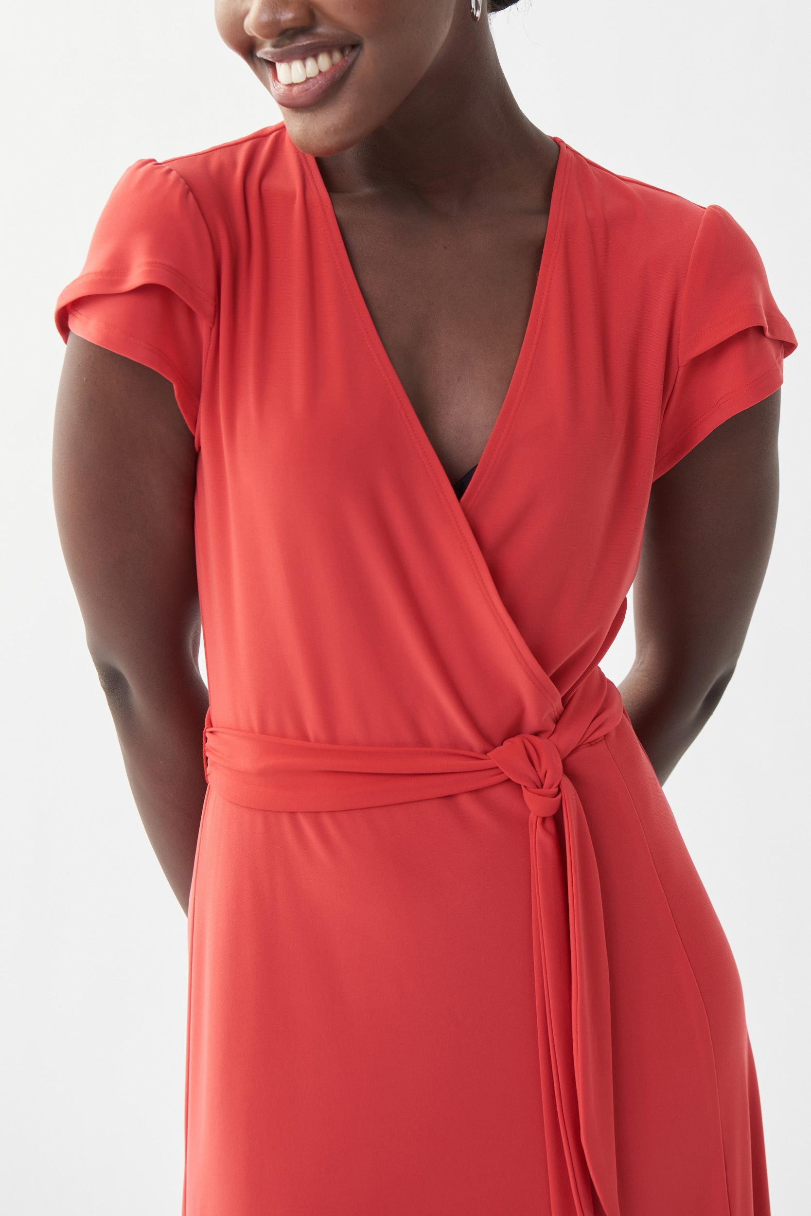 Joseph Ribkoff Cap Sleeve, Flip Skirt Dress Product Image