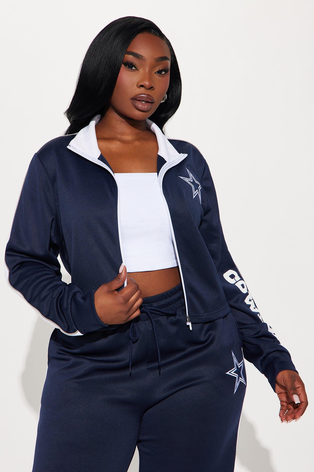 Cowboys Territory Zip Up Jacket - Navy Product Image