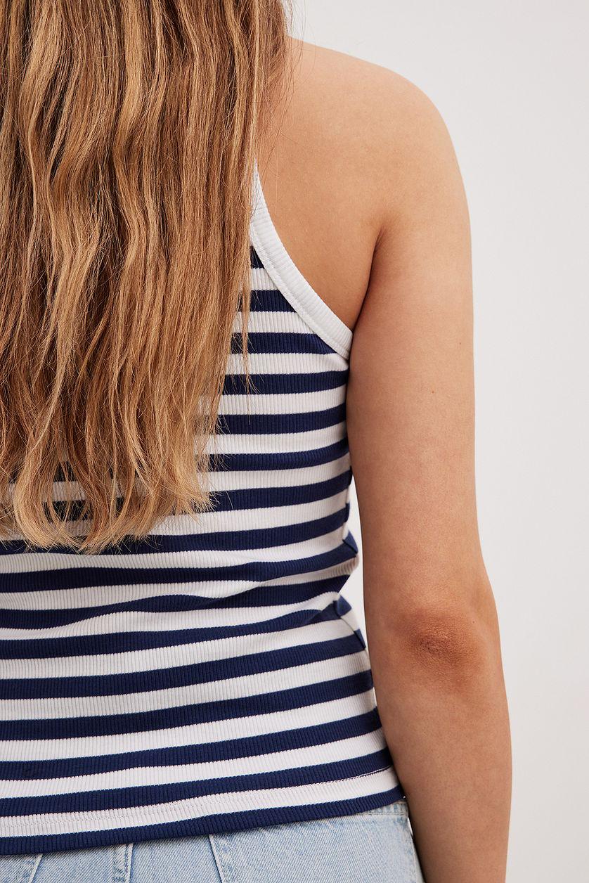 Striped Ribbed Tank Product Image