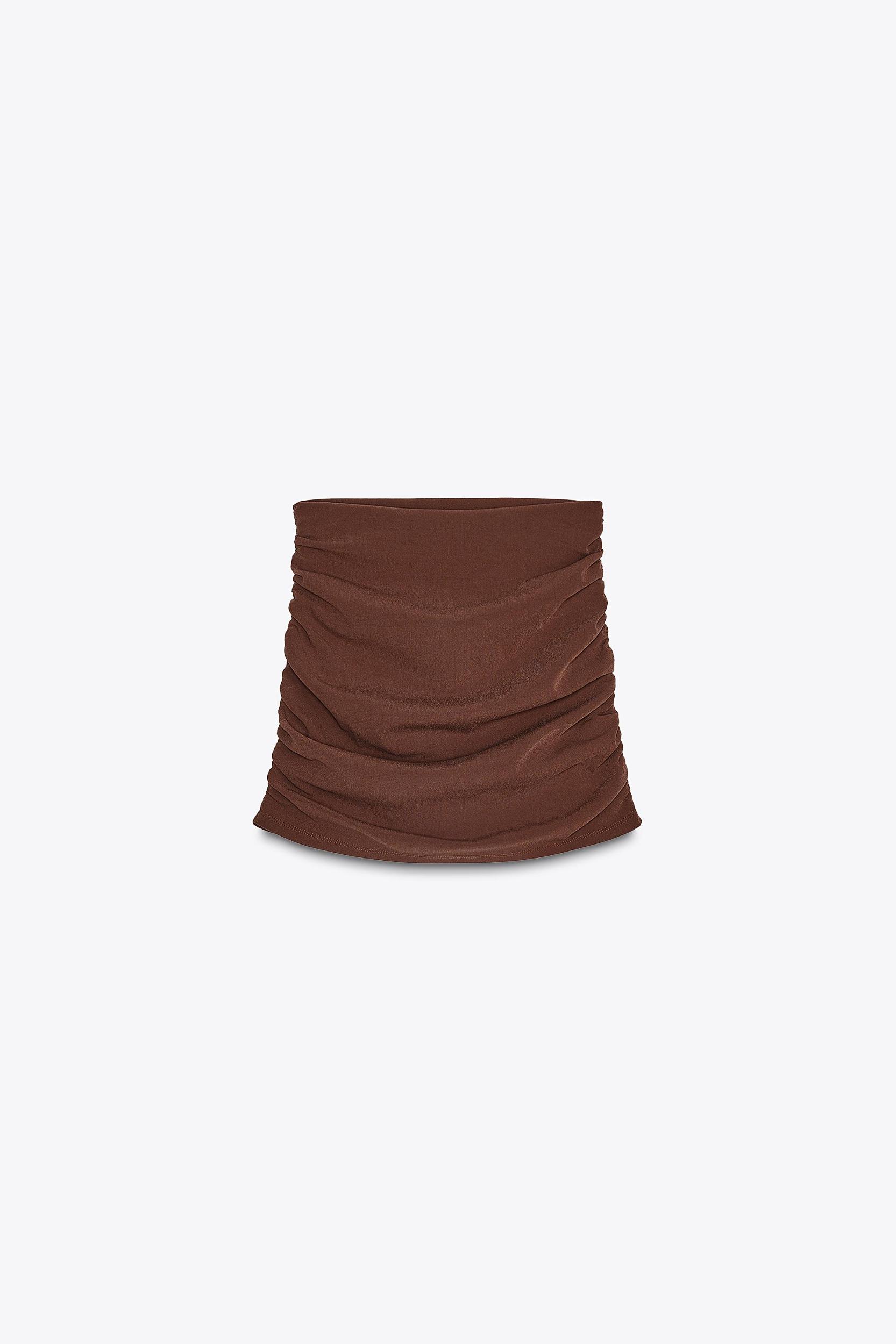 RUCHED MINI SKIRT Product Image