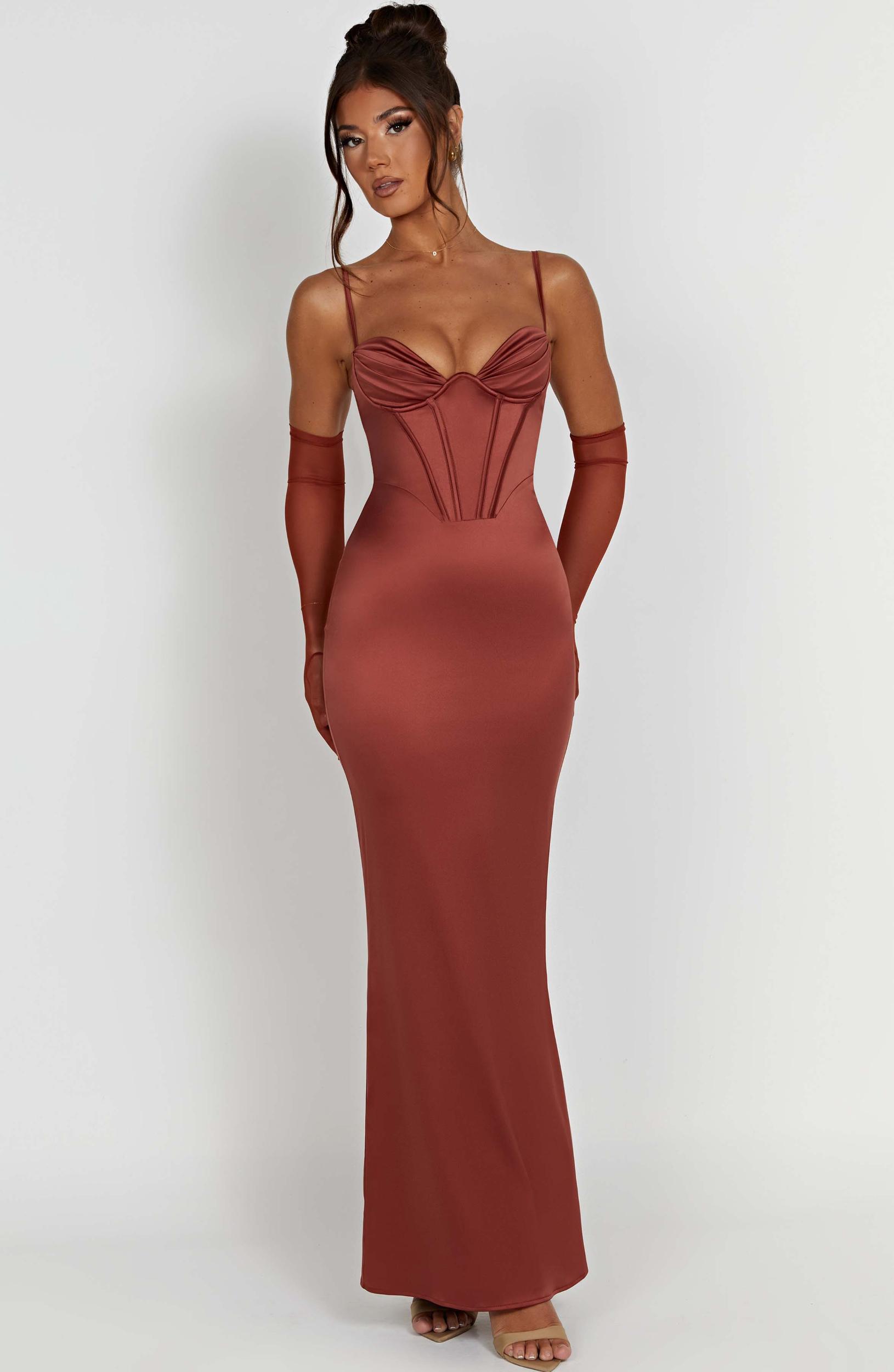 Onika Maxi Dress - Rust Product Image