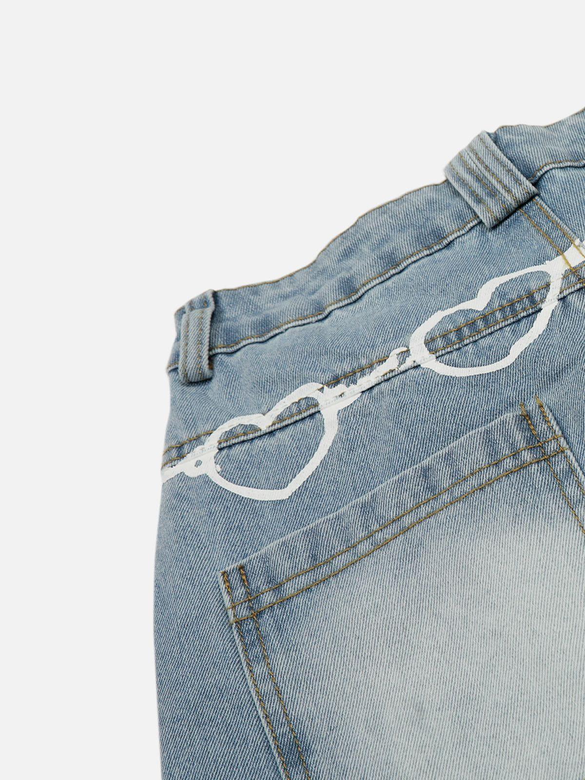 Aelfric Eden Graffiti Baggy Jeans Product Image