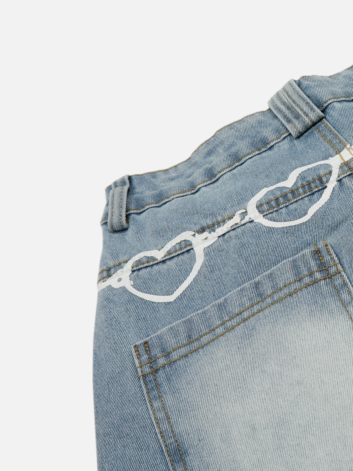 Aelfric Eden Graffiti Baggy Jeans Product Image