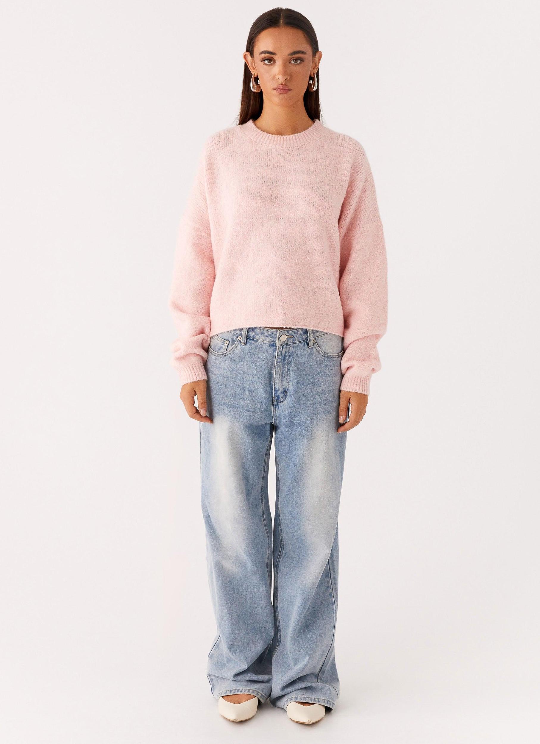 Lilah Knit Jumper - Pink Product Image
