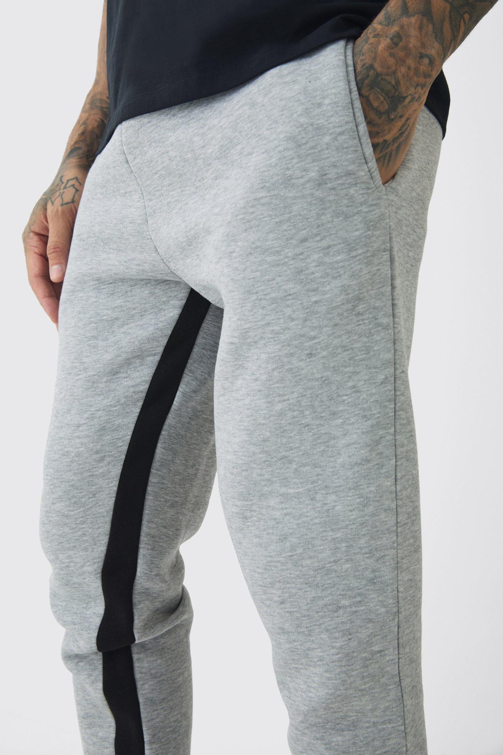 Tall Stacked Fit Gusset Sweatpants | boohooMAN USA Product Image