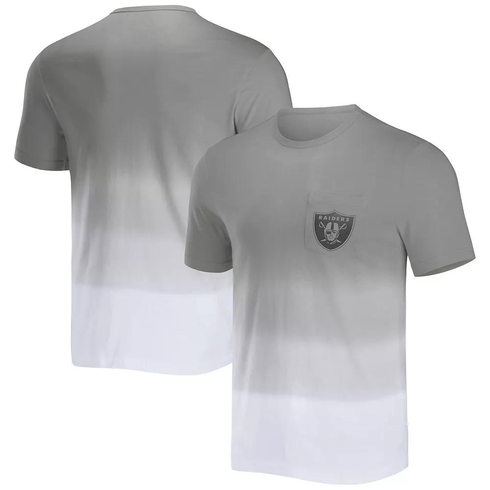 Mens NFL x Darius Rucker Collection by Fanatics /White Cleveland Browns Dip Dye Pocket T-Shirt Product Image