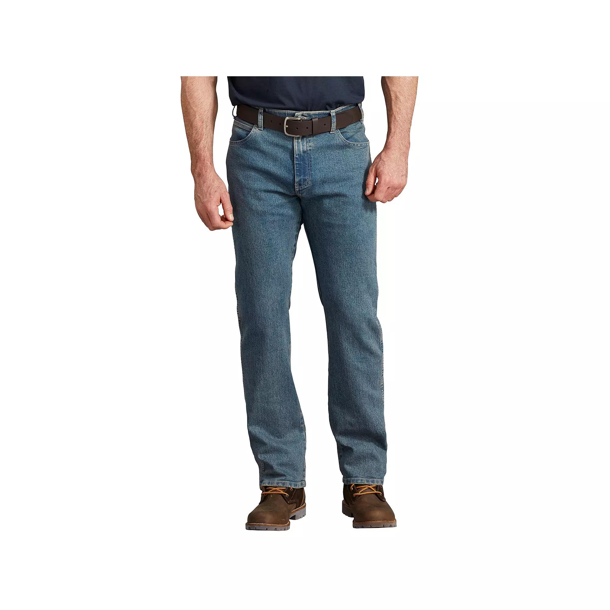 Men's Dickies Active Waist 5-Pocket Flex Performance Pants, Size: 44X32, Grey Wash Product Image