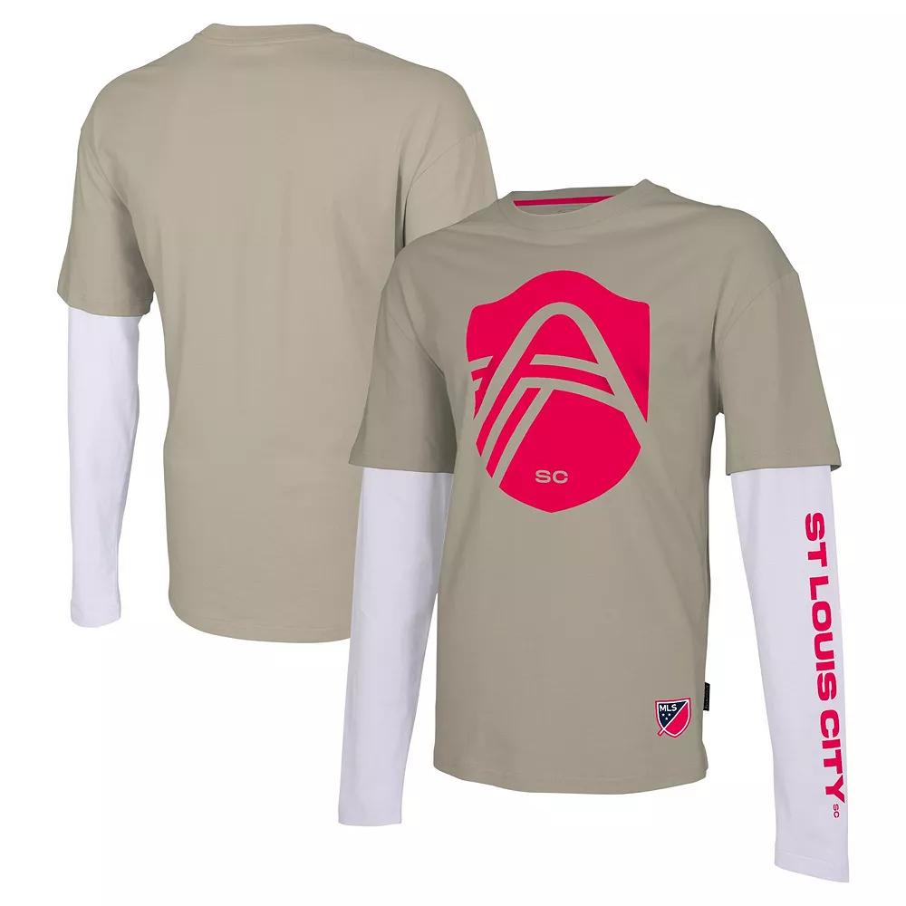 Men's Stadium Essentials Tan St. Louis City SC Status Long Sleeve T-Shirt, Size: Large, Slc Team Product Image