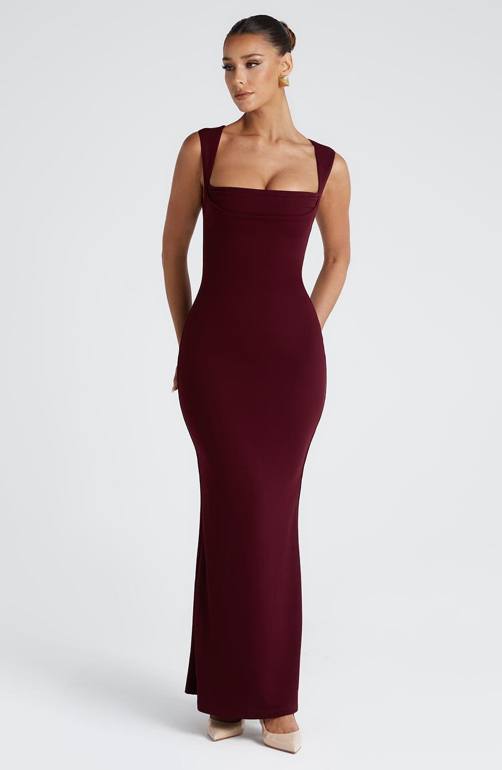 Helena Maxi Dress - Cherry Lacquer Product Image