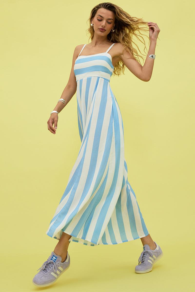 Rianne Dress Iris Stripe Product Image