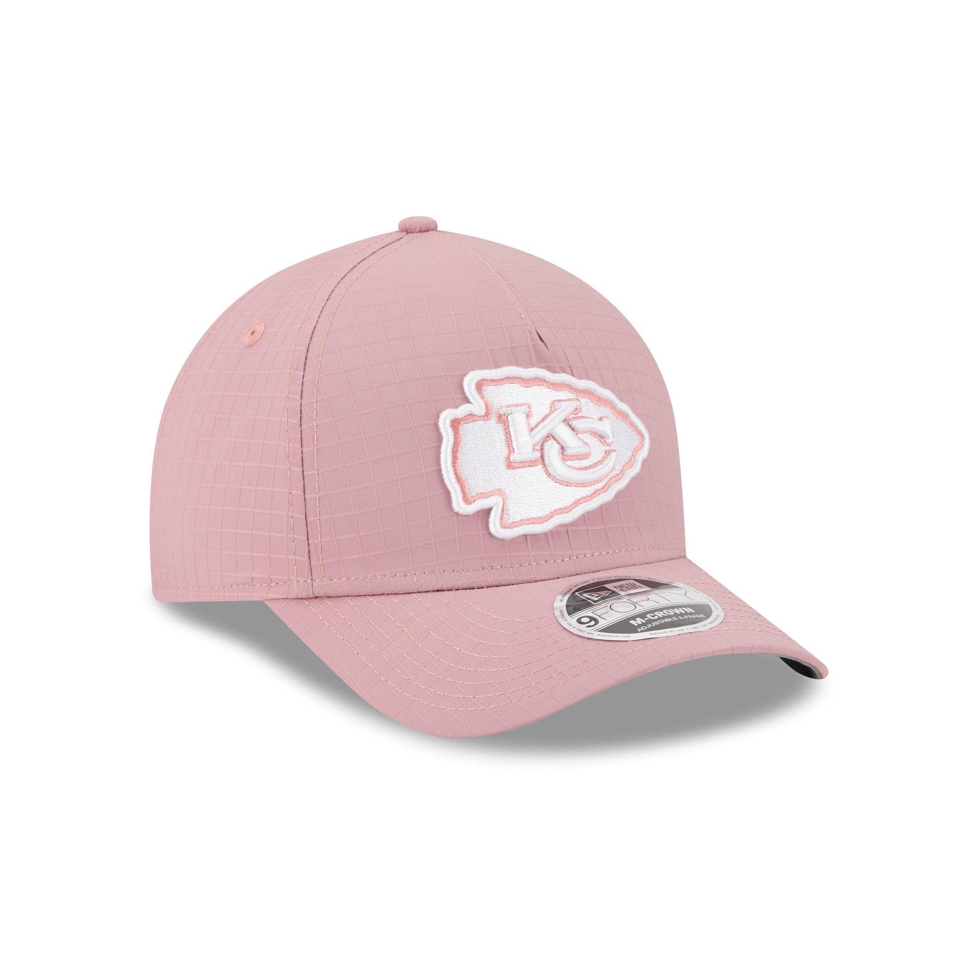 Kansas City Chiefs Pink Ripstop 9FORTY M-Crown A-Frame Snapback Hat Male Product Image