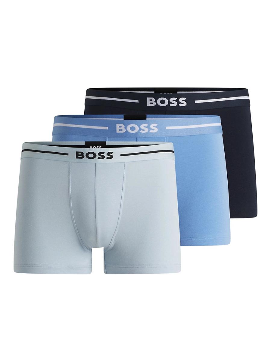 Mens Three-Pack of Stretch-Cotton Trunks Product Image