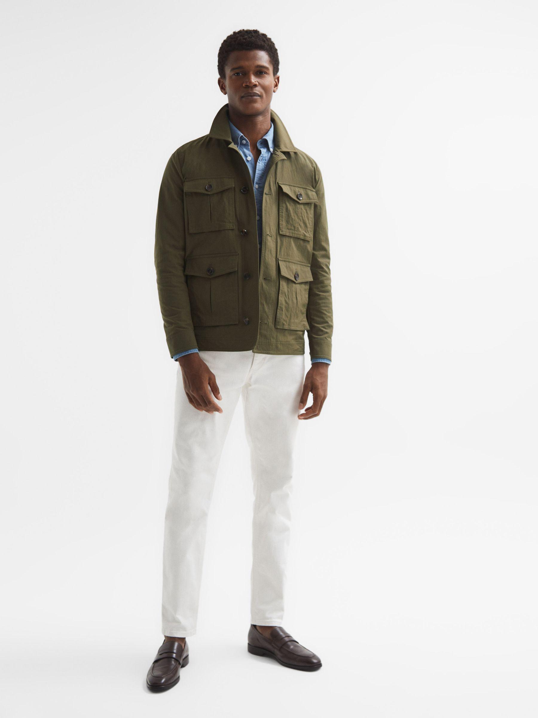 Four Pocket Field Jacket in Khaki Product Image