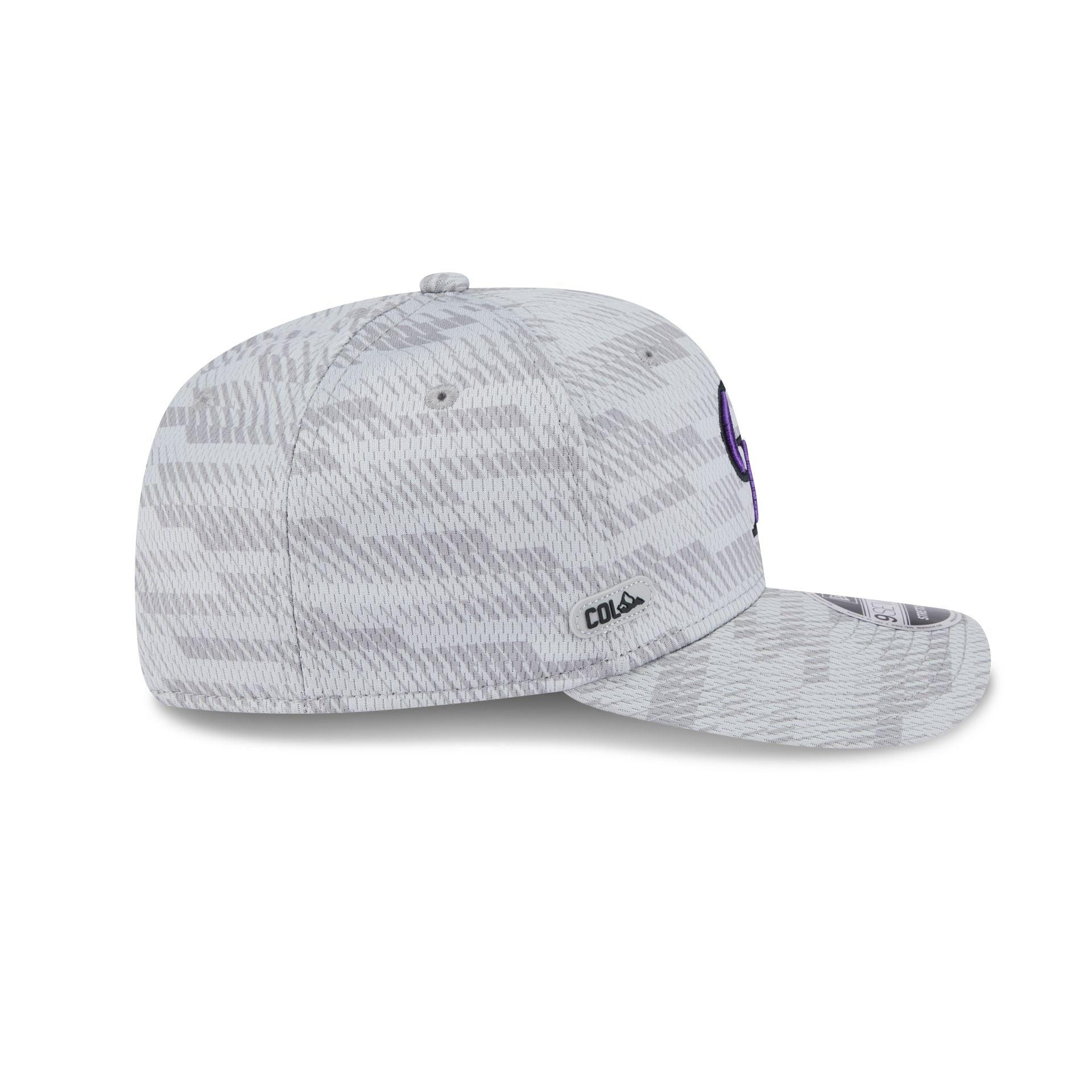 Colorado Rockies 2025 Clubhouse Gray 9SEVENTY Stretch-Snap Hat Male Product Image