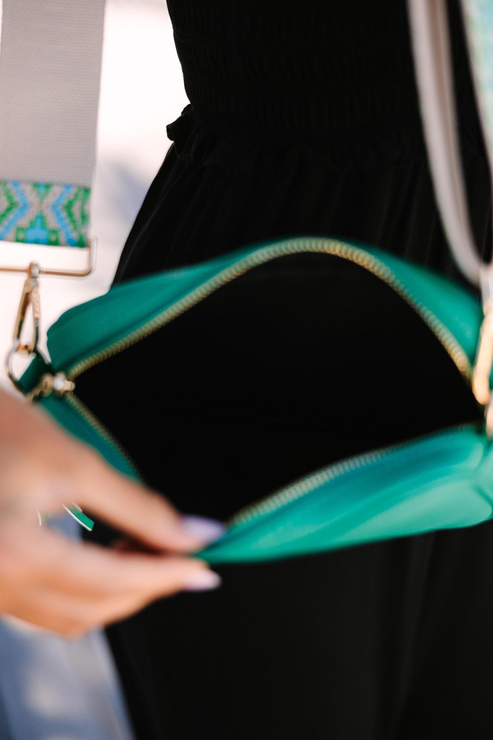 Stay A While Green Crossbody Purse Female Product Image