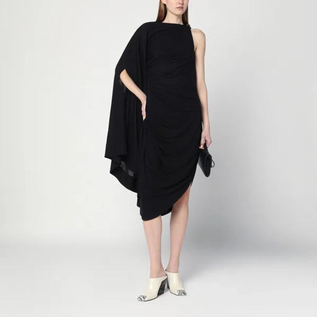 BOTTEGA VENETA Draped Dress In Black Product Image