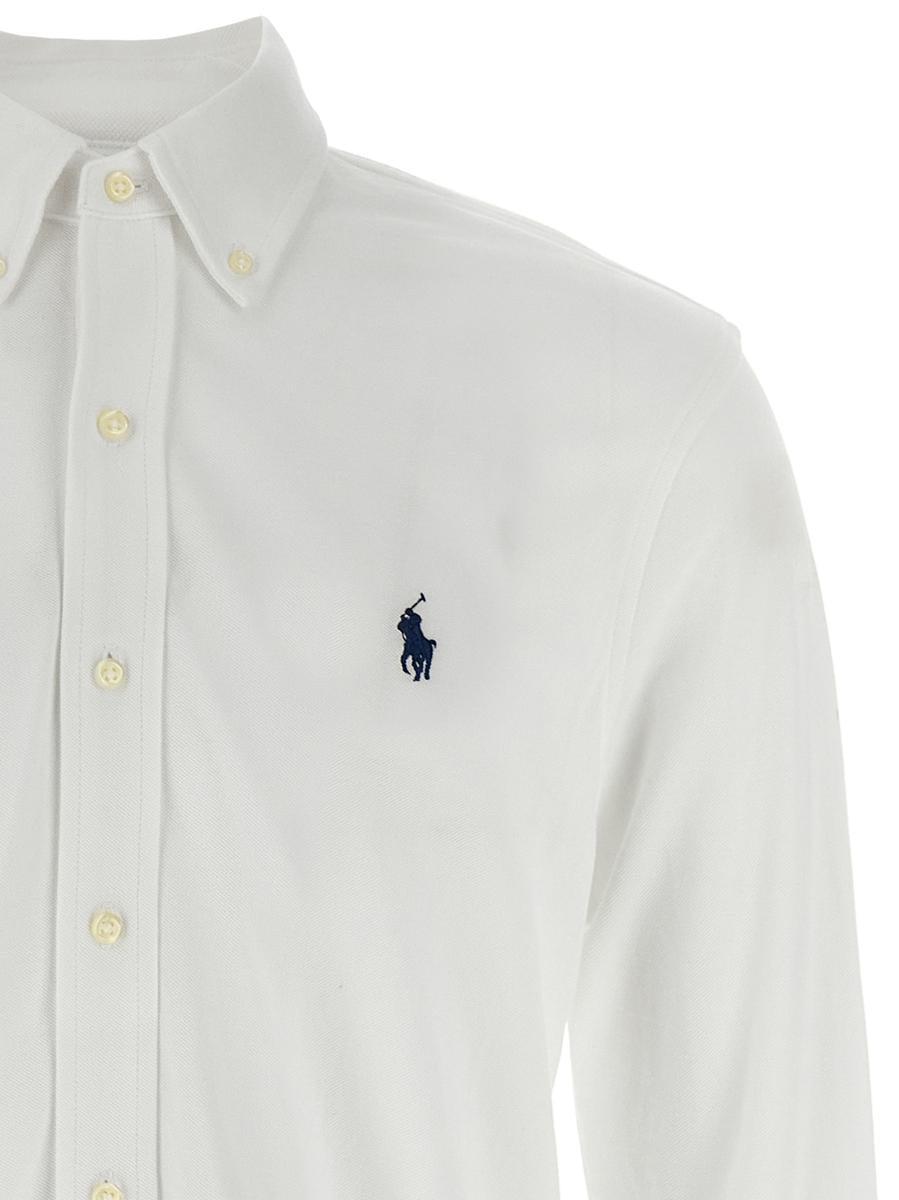 POLO RALPH LAUREN Long Sleeve Sport Shirt Clothing In White Product Image