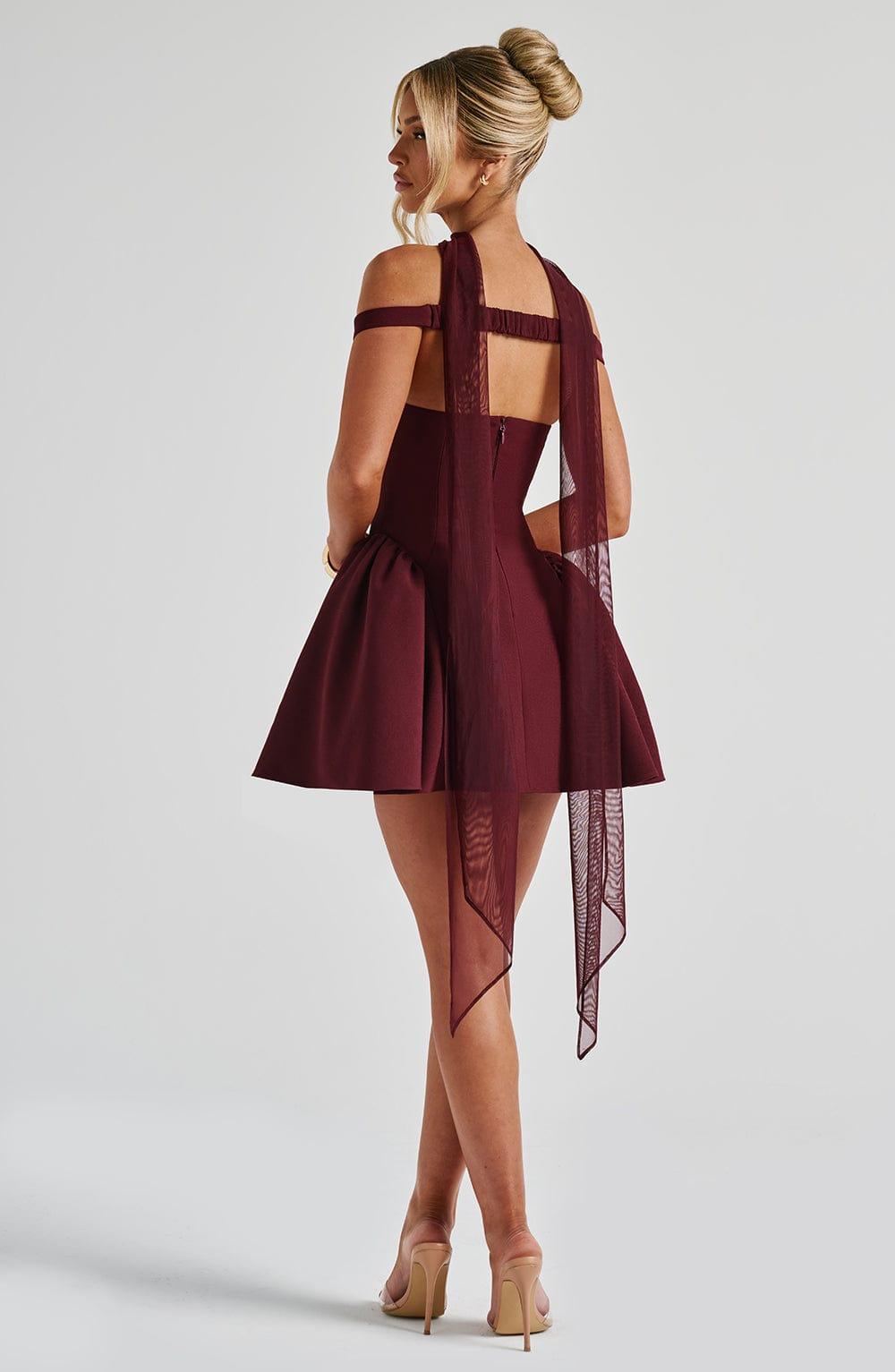 Marla Mini Dress - Cherry Lacquer Product Image