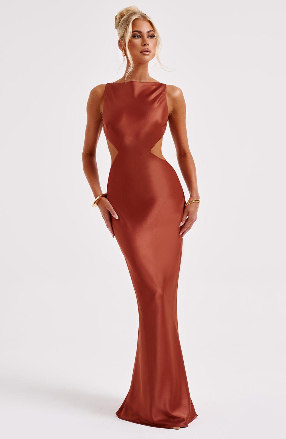 Yves Maxi Dress - Rust Product Image