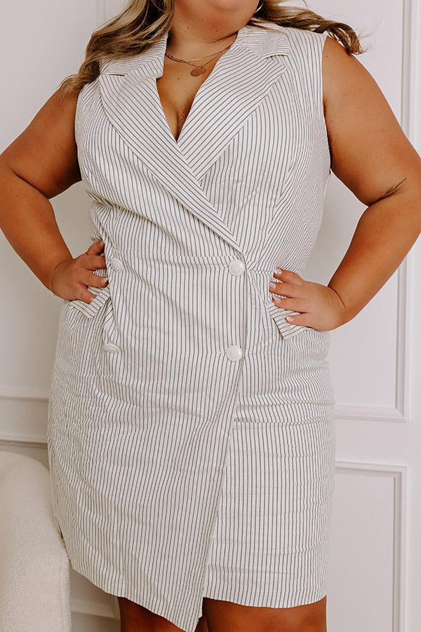 Country Club Chic Wrap Dress Curves Product Image