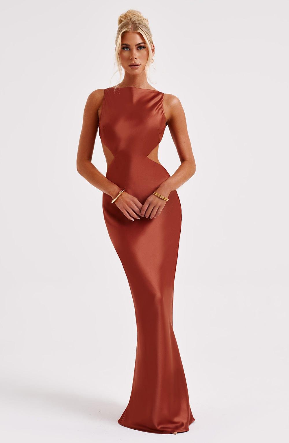 Yves Maxi Dress - Rust Product Image