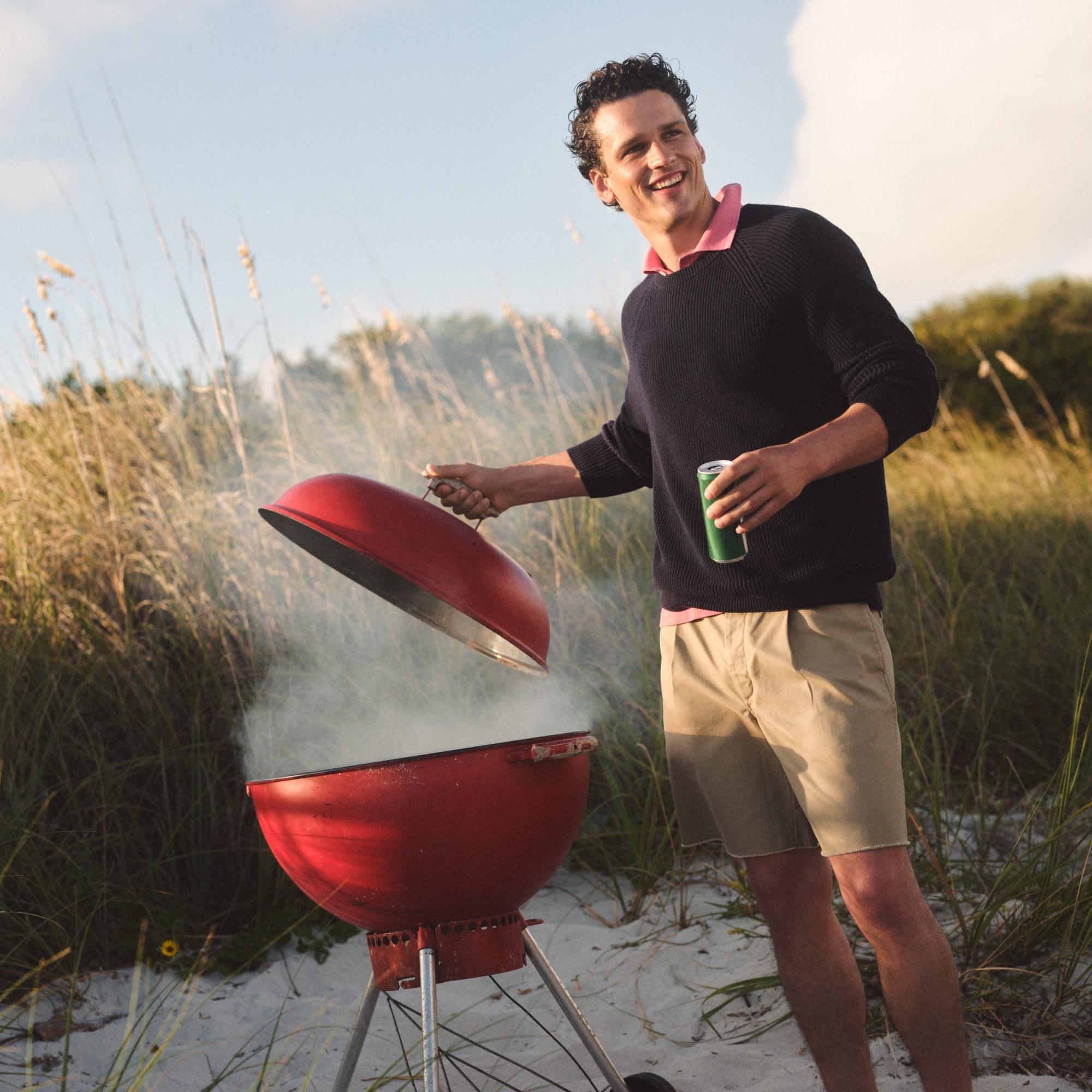 Heritage cotton ribbed sweater Product Image