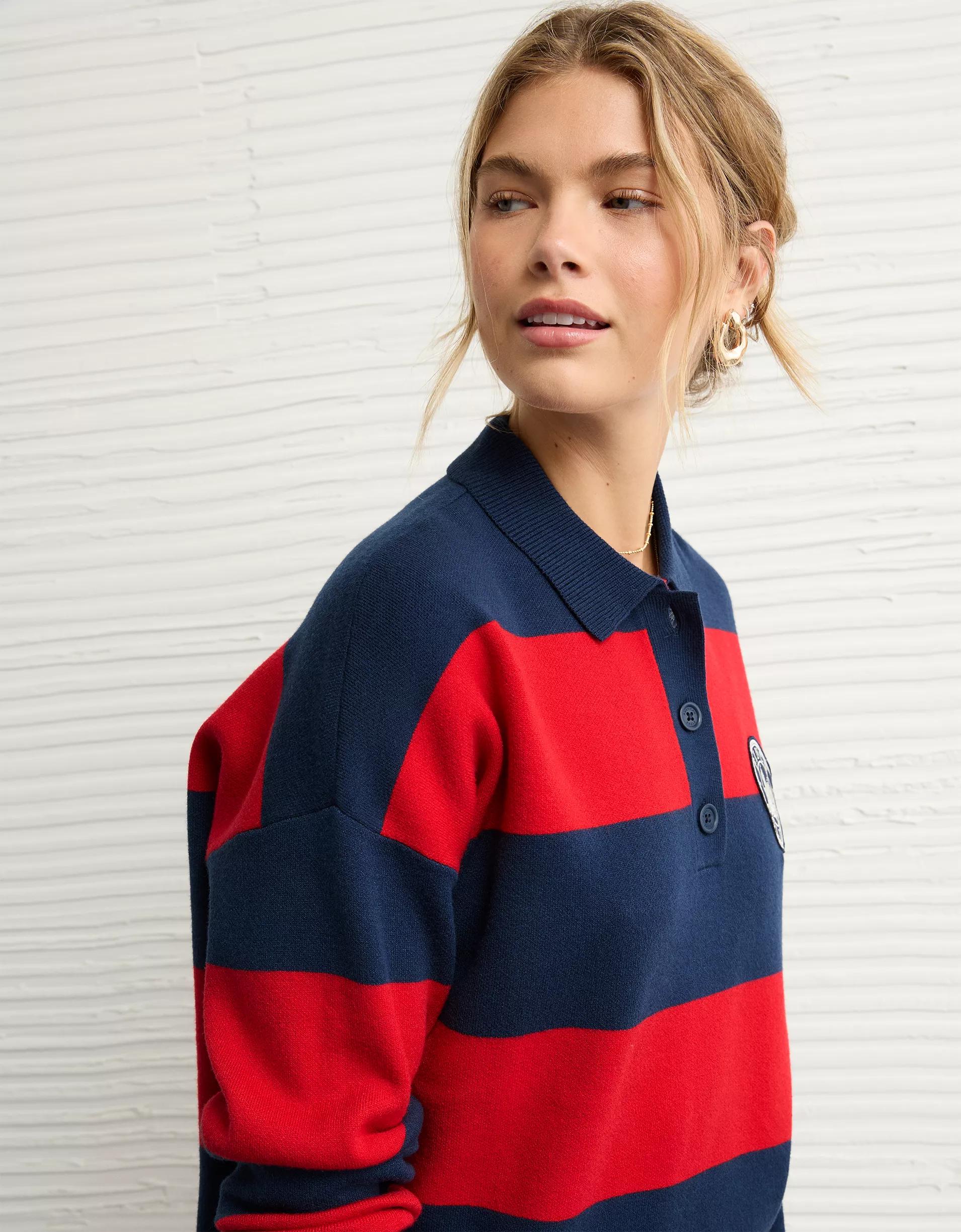 AE x The Summer I Turned Pretty Rugby Polo Sweater Product Image