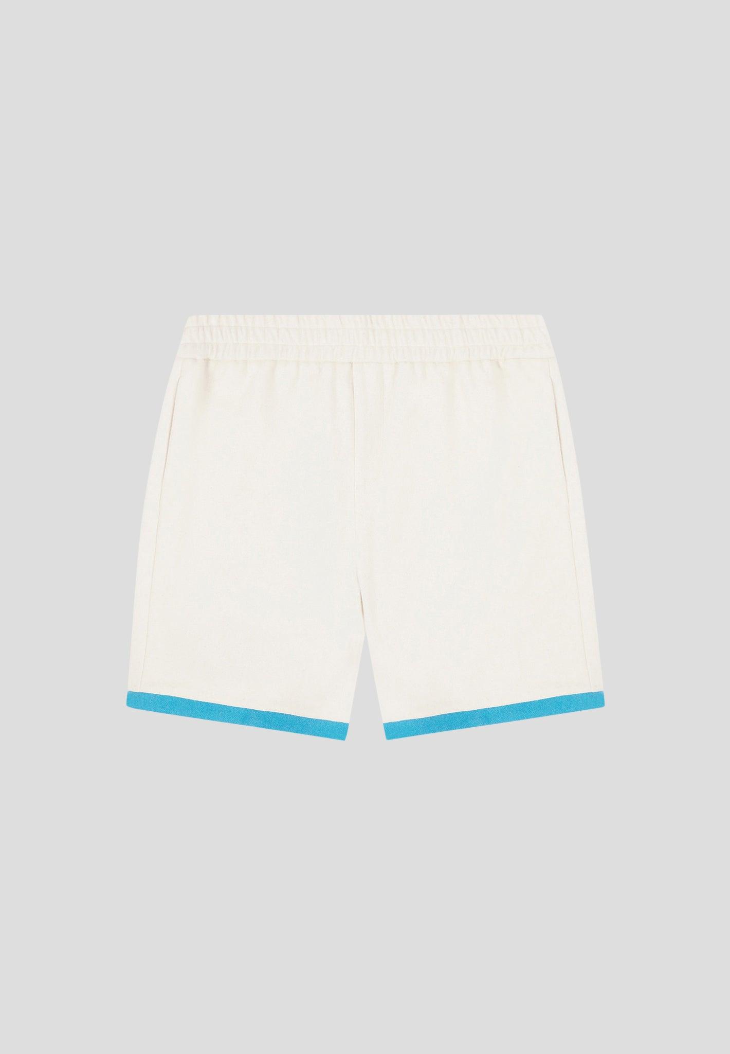 Limited Edition Art Wool Blend Shorts - Cream Male Product Image