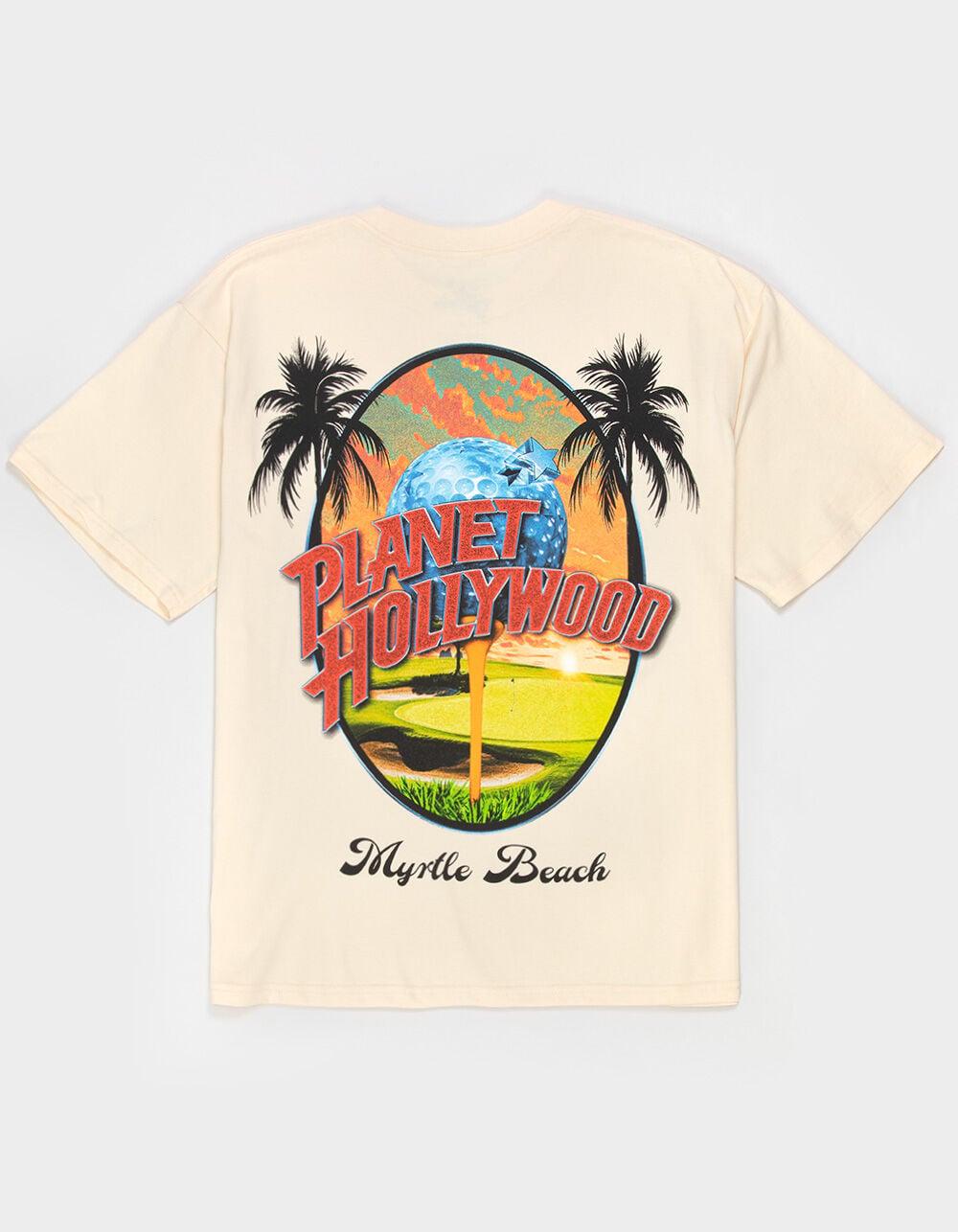 PLANET HOLLYWOOD Myrtle Beach Mens Boxy Tee - CREAM Product Image