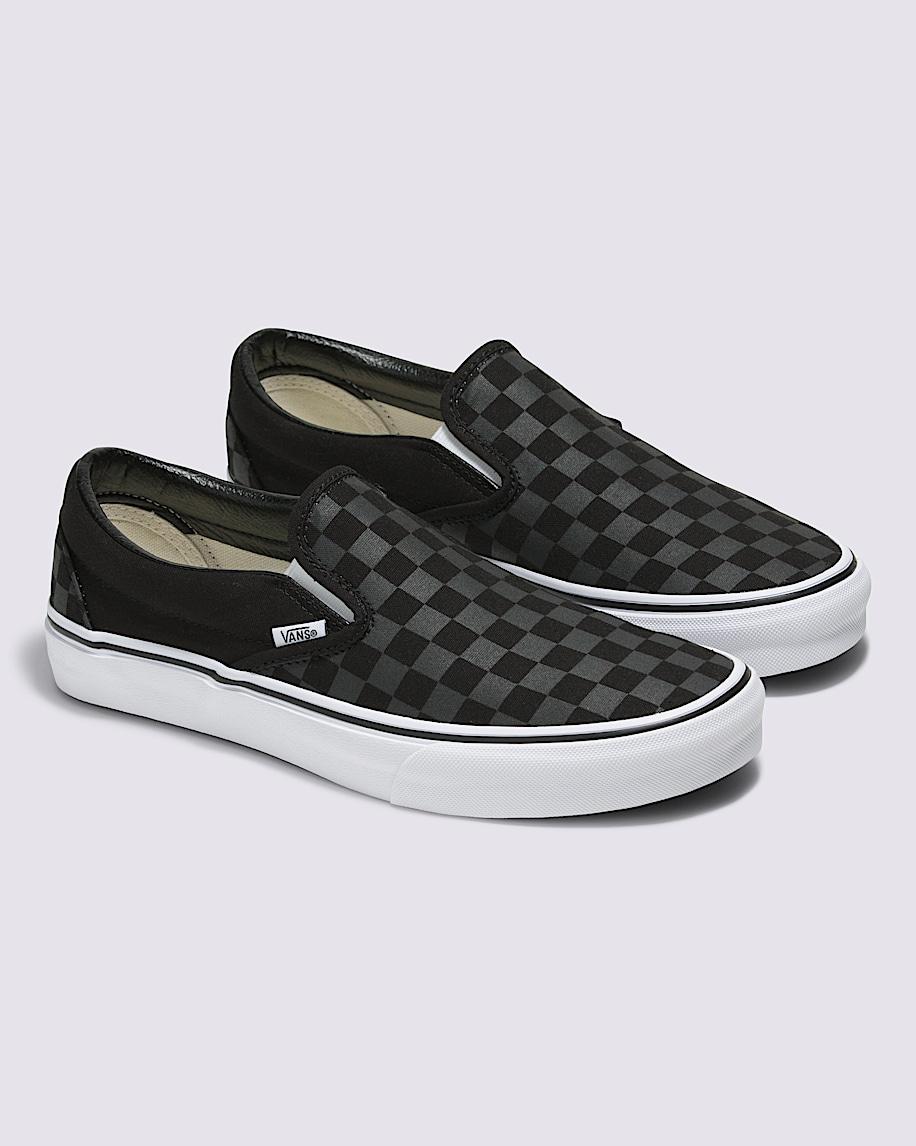 Customs Classic Slip-On Checkerboard Wide Shoe in Customs| Vans US Product Image