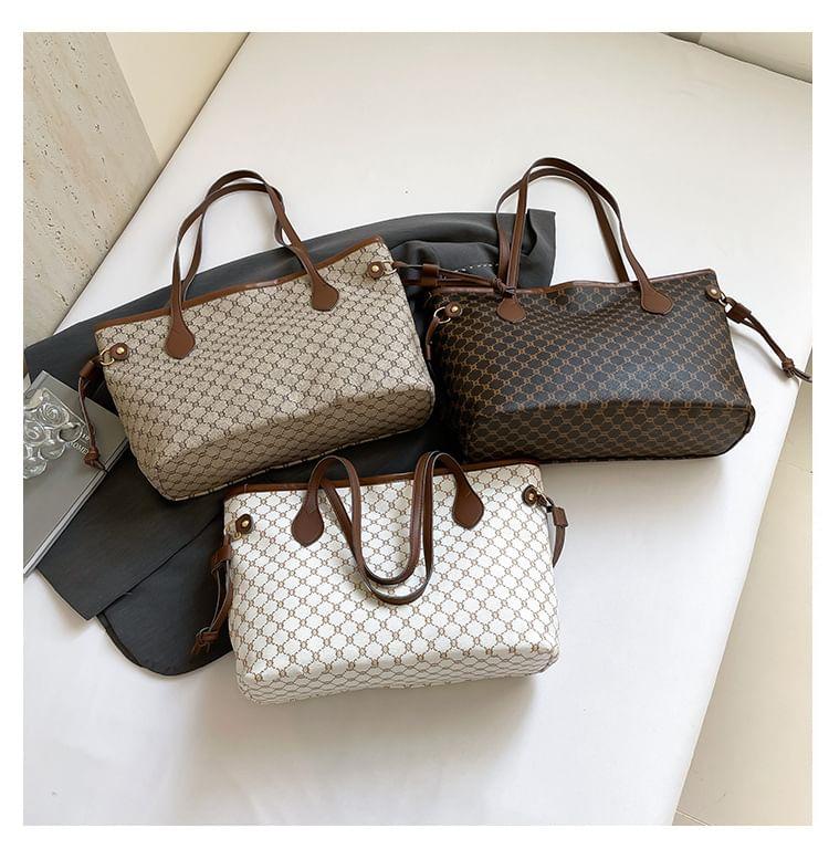 Patterned Drawstring Tote Bag Product Image