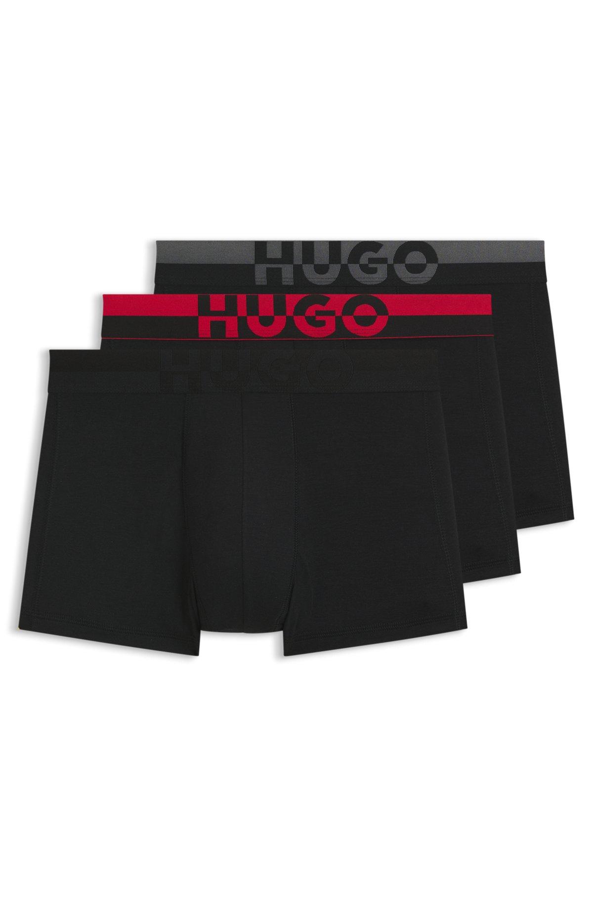 Three-pack of trunks with logo waistbands Product Image
