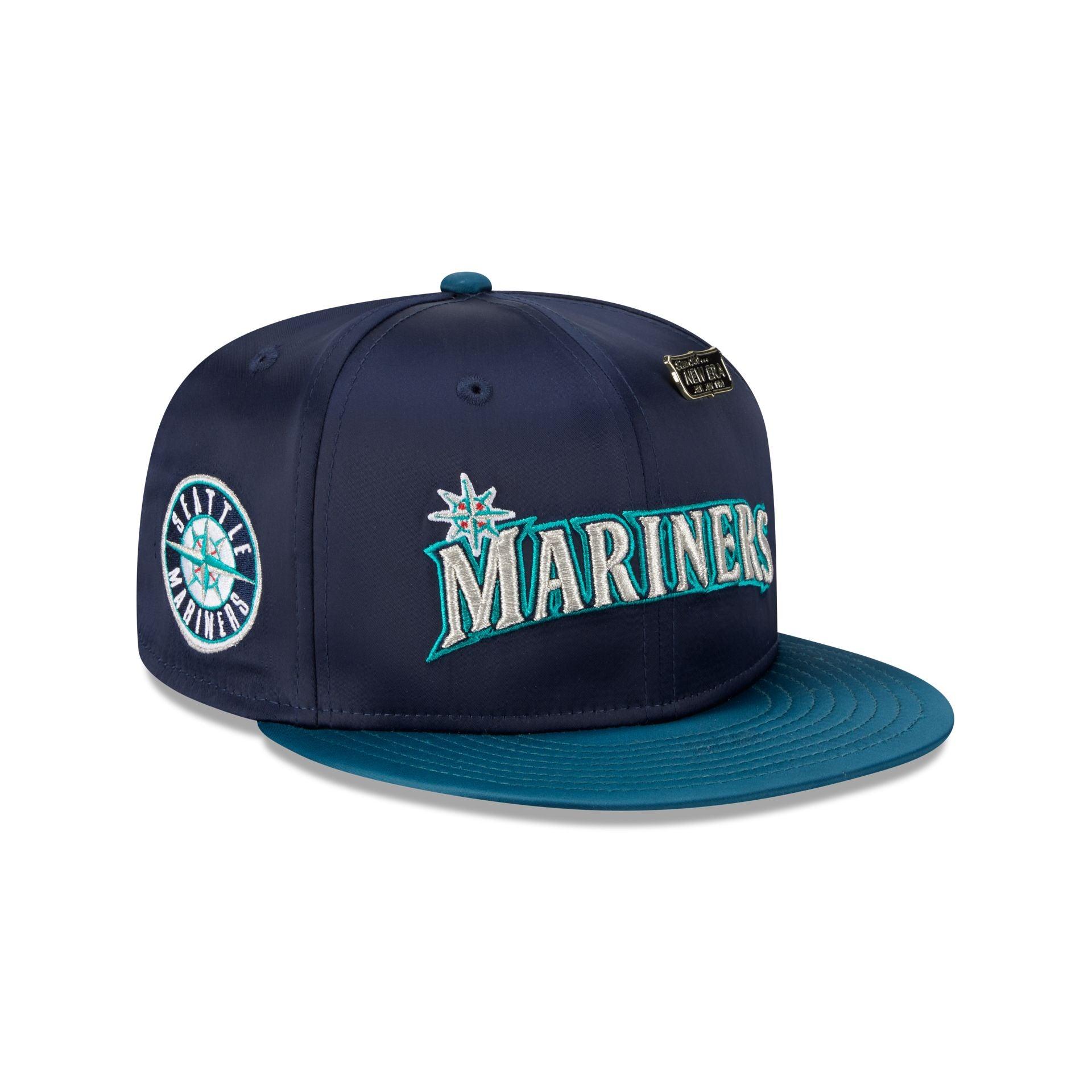 Seattle Mariners Satin Pin 9FIFTY Snapback Hat Male Product Image