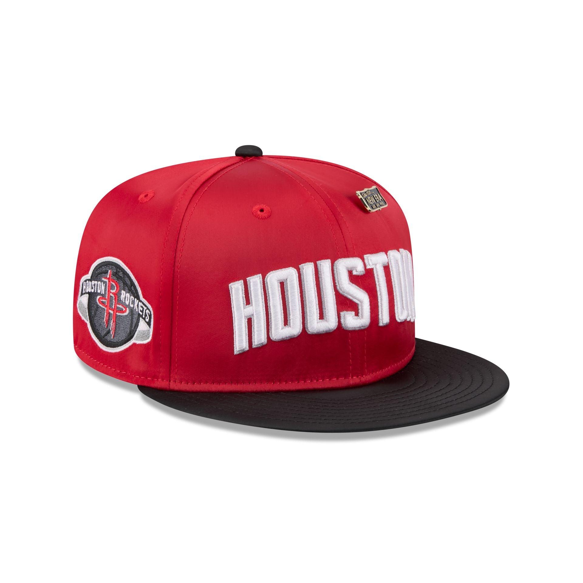 Houston Rockets Satin Pin 9FIFTY Snapback Hat Male Product Image