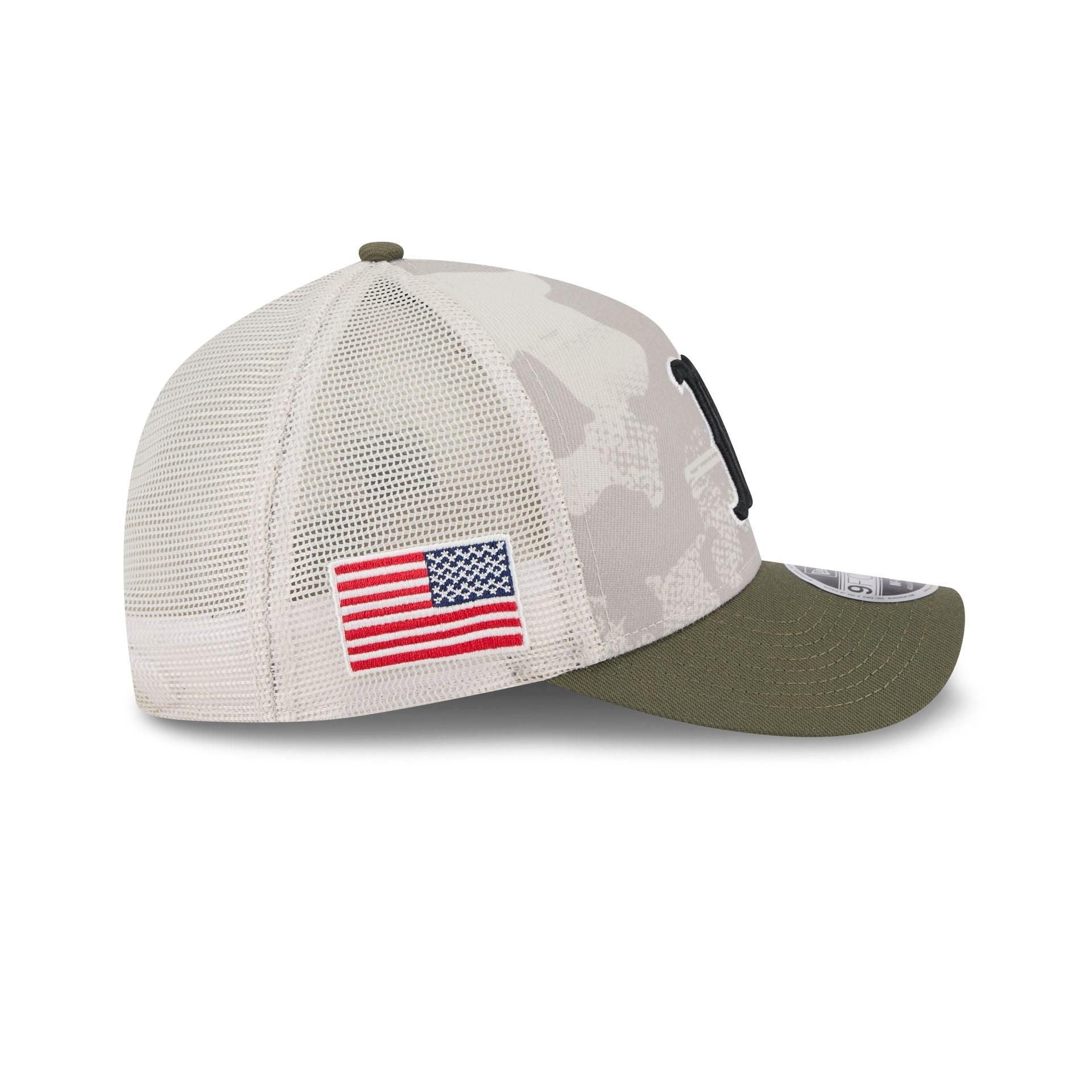 Boston Red Sox Armed Forces Day 2025 9FORTY M-Crown A-Frame Trucker Hat Male Product Image