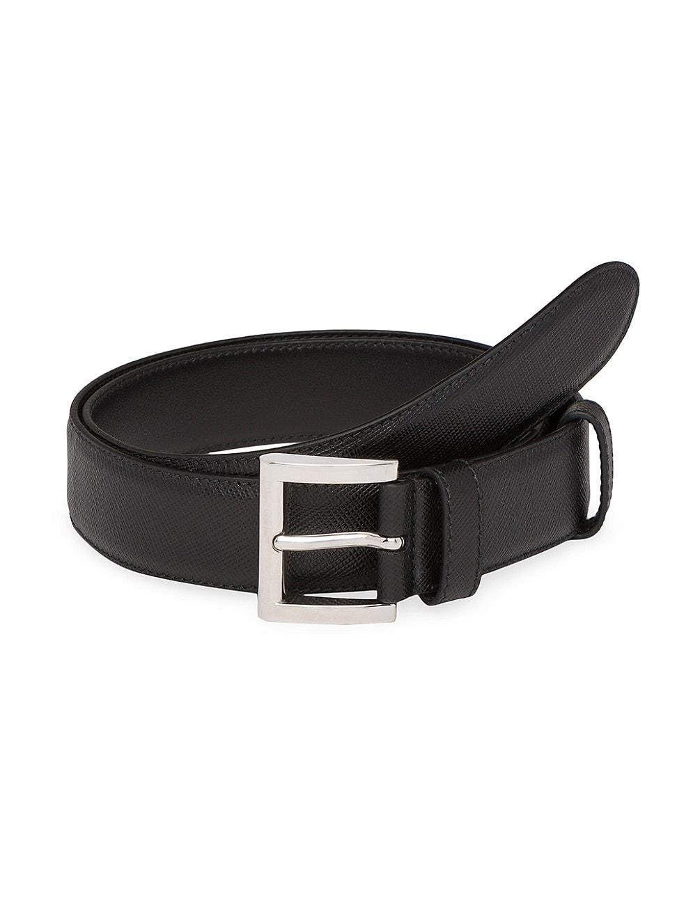 Womens Saffiano Leather Belt Product Image