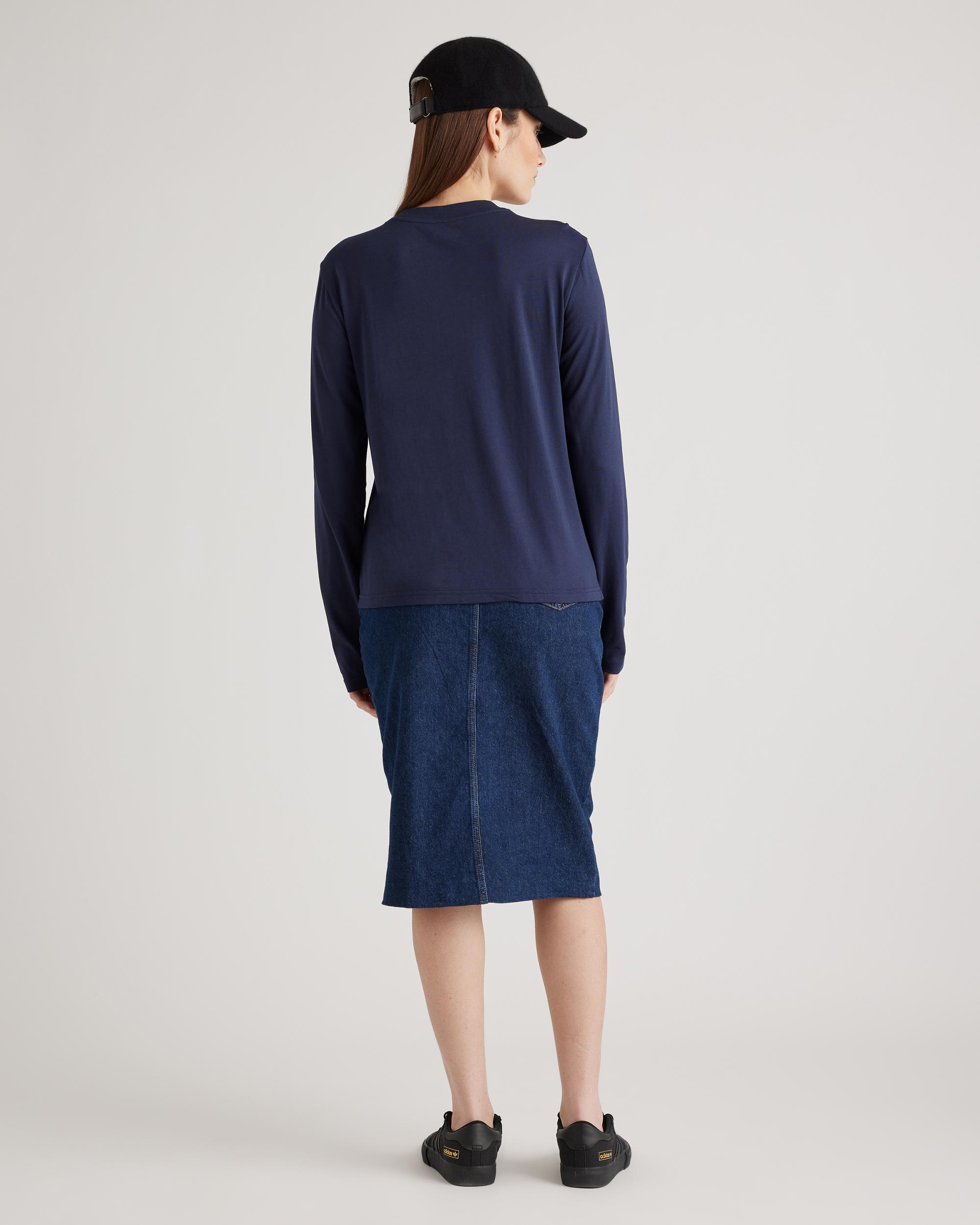 Quince | Women's Cotton Modal Relaxed Long Sleeve T-Shirt Cotton/Modal Product Image