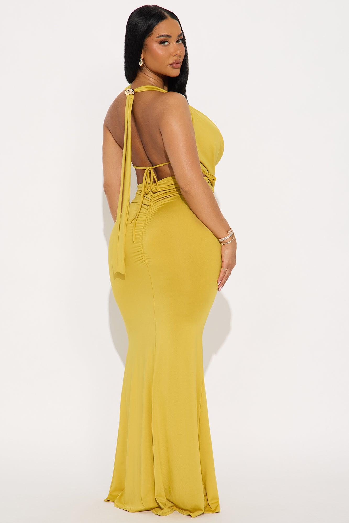 Sunkissed Summer Maxi Dress - Chartreuse Product Image