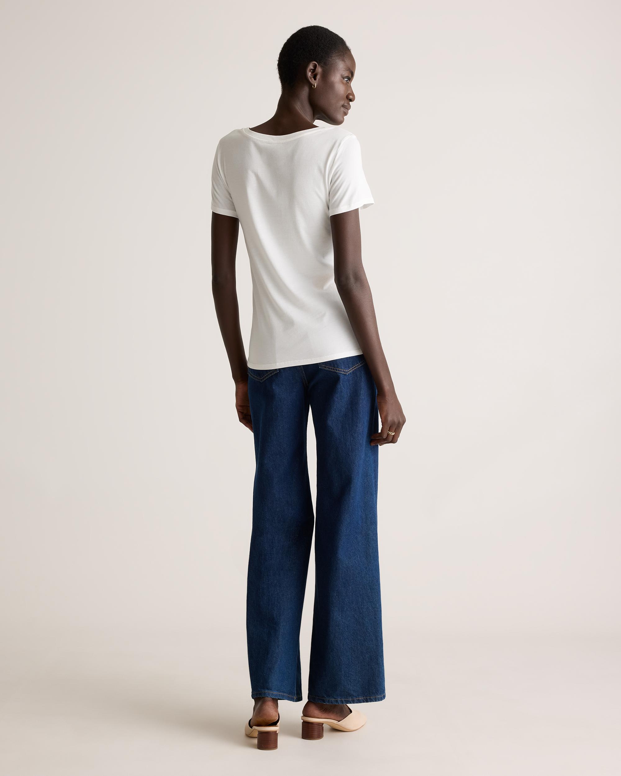 Quince | Women's Cotton Modal Crew Neck T-Shirt Size XS, Cotton/Modal Product Image