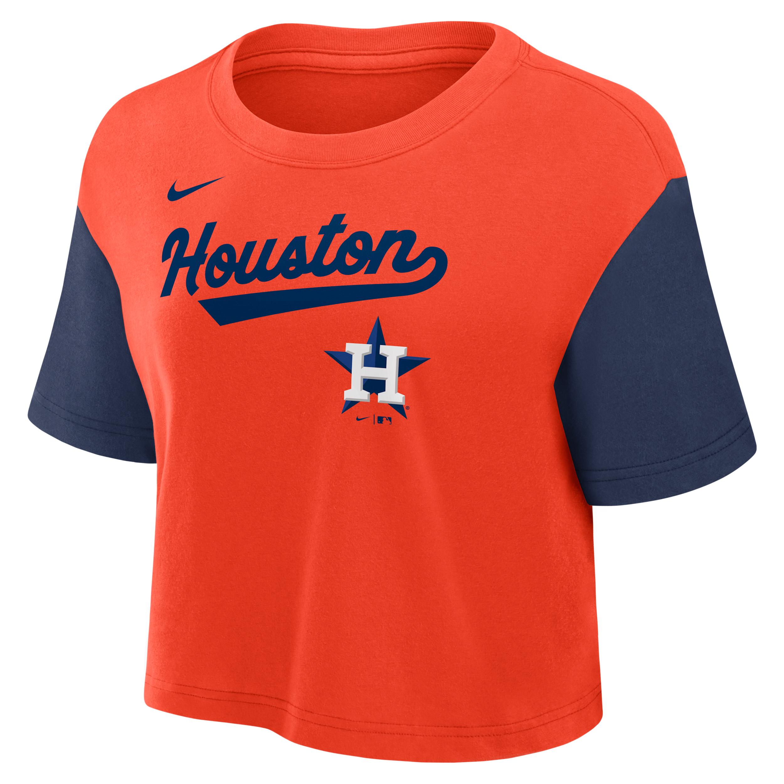 Auburn Script Nike Womens Dri-FIT College Cropped T-Shirt | 01D4194YAUN-8HZ Product Image